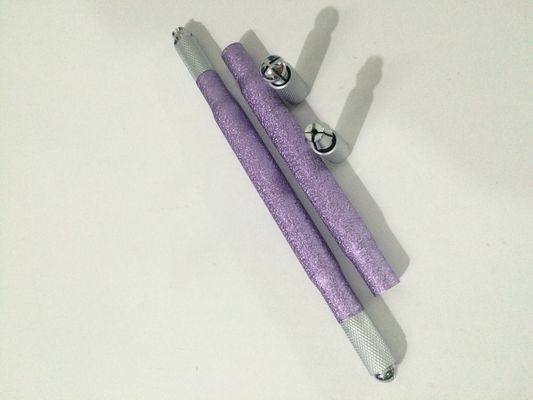 Chiny Srebrny i Puler Aluminiowy Podwójna Głowica Tatuaż Kosmetyczny Manualny Pen do Brwi dostawca