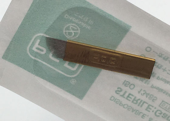 Chiny Custom Premade sterylny ręczny pisak do tatuażu Igły do ​​makijażu permanentnego dostawca